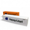 Conteneurs (x2) "Hapag-Lloyd", Orange et Blanc - Herpa 076449-006 - 1/87