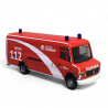 Mercedes Benz Vario long "Berliner Feuerwehr", Rouge - Herpa 097444 - 1/87