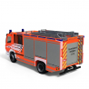 Mercedes Benz Atego 13 Z-cab "Pompiers de Brême", Orange - Herpa 097420 - 1/87