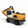 Liebherr A 920 Litronic Pelle à pneus, Blanc et jaune - Herpa 314442 - 1/87