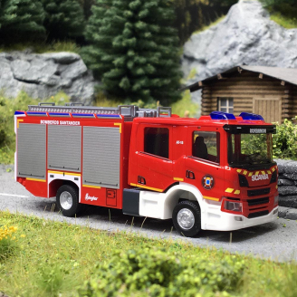 Scania CP Camion de Pompiers Espagnol, Rouge - Herpa 097543 - 1/87