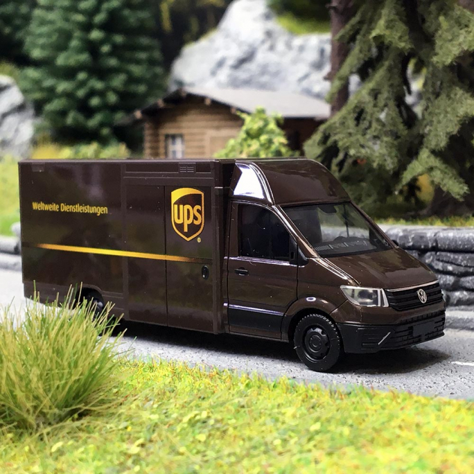 Volkswagen Crafter UPS, Marron - Herpa 097321 - 1/87