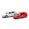 Volkswagen Golf IV (x2) MINIKIT, Blanc et Rouge - Herpa 013956 - 1/87