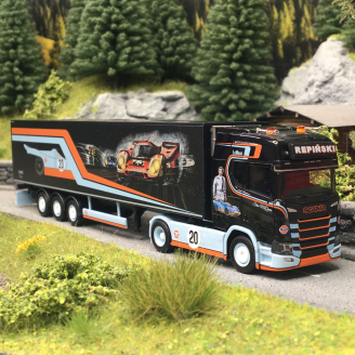 Scania semi-remorque à fond mouvant CR 20 HD - Herpa 122283 - 1/87