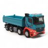 Mercedes Benz Arocs M tri-benne, 4 essieux, Bleu turquoise - Herpa 317566 - 1/87