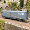 Wagon EVS, Hs, "Bande jaune", parois planes, SNCF, Ep IV - LSMODELS 30672 - HO 1/87