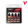 Set Rouge, Peintures Acryliques, 4 x 18 ml - VALLEJO 72377