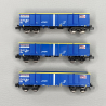 3 wagons tombereaux Eamnos, "NACCO" logo Carmillon, SNCF, Ep VI - ARNOLD HN6602 - N 1/160