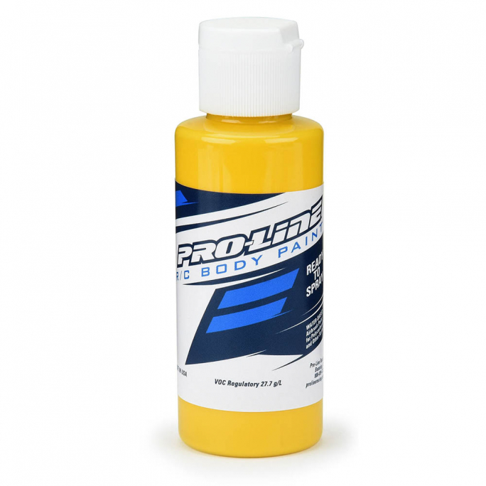 Peinture Aérographe, Carrosseries RC, Jaune Piquant, 60ml - Pro Line 6325-15