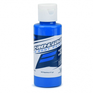 Peinture Aérographe, Carrosseries RC, Bleu Fluorescent, 60ml - Pro Line 6328-04