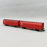 2 wagons bâchés Kijls, DB, Ep V et VI - ARNOLD HN6699 - N 1/160