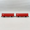 2 wagons bâchés Kijls, DB, Ep V et VI - ARNOLD HN6699 - N 1/160