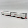 2 wagons bâchés Kils, "Rail Cargo Austria", ÖBB, Ep V et VI - ARNOLD HN6697 - N 1/160