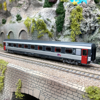 Voiture VSE, A9u déclassée, 2CL, Corail+, logo Carmillon, "Eurofina" SNCF, Ep VI - LSMODELS 40386 - HO 1/87