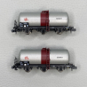 2 wagons Uh, 3 essieux, "SGTL SEWAR", SNCF, Ep IV - ARNOLD HN6675 - N 1/160