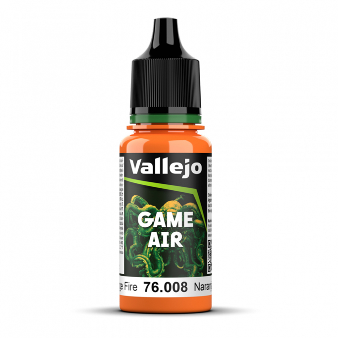 Orange feu, 18ml Game Air - VALLEJO 76.008-12