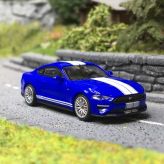 Ford Mustang 2018, Bleu - Minichamps 870087021 - HO 1/87