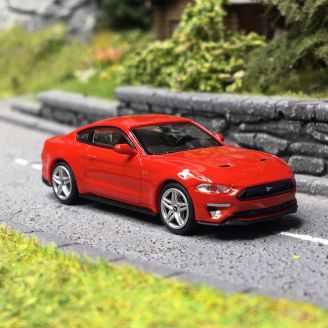 Ford Mustang 2018, Rouge - Minichamps 870087020 - HO 1/87