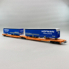 Wagon poche articulé Sdggmrs / T2000, Hofman", Wascosa, Ep VI - ROCO 6600072 - HO 1/87