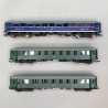 3 voitures dont restaurant, Train Express, CSD, Ep III et IV - ROCO 6600036 - HO 1/87