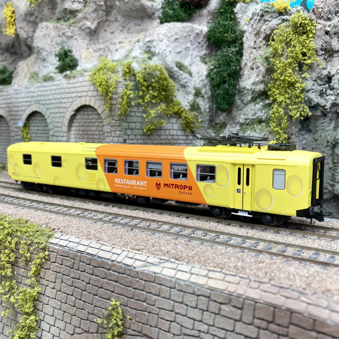 Voiture restaurant EW I WR (Mitropa Suisse), SBB CFF FFS, Ep Vb - LSMODELS 47265DC - HO 1/87