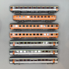 Rame 7 voitures, train Express "Vauban", SNCF, SNCB, Ep IV - LSMODELS MW2007 - HO 1/87