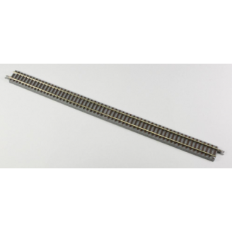 Rail droit avec ballast, gorge d'alimentation, 220 mm -  ROKUHAN R009 (7297009) - Z 1/220