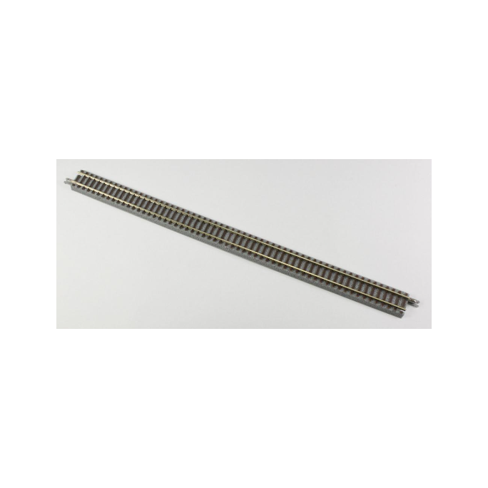 Rail droit avec ballast, gorge d'alimentation, 220 mm -  ROKUHAN R009 (7297009) - Z 1/220