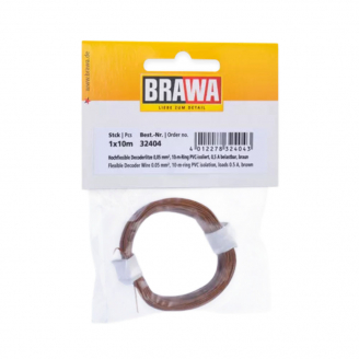 Câble 0,05 mm², Marron, 10 m - BRAWA 32404