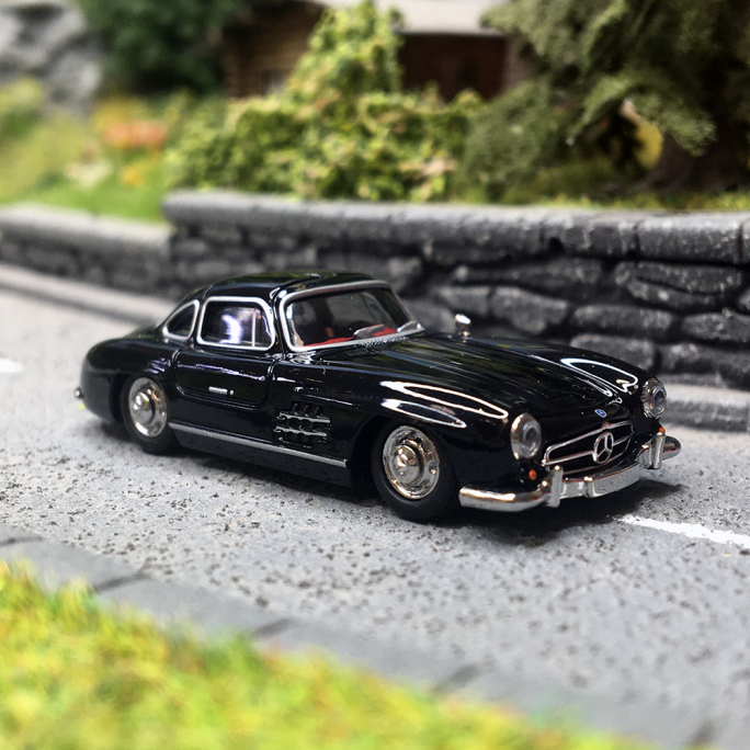 Mercedes Benz 300 SL, Noir - Herpa 421089 - HO 1/87