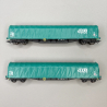 2 wagons à bâche coulissante, Rils, SNCB, Ep VI - MARKLIN 47164 - HO 1/87