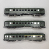 3 voitures voyageurs (ex DRG), PKP, Ep IV - ROCO 6600058 - HO 1/87