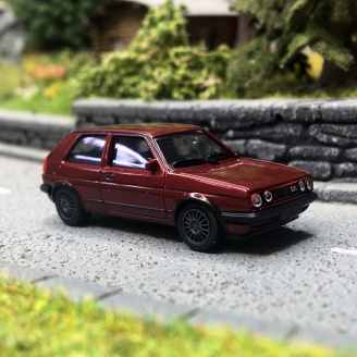 Volkswagen Golf II GTI, Rouge - Herpa 430838-004 - HO 1/87