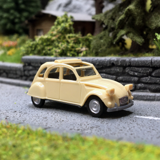 Citroen 2CV, Crème - Herpa 020824-007 - HO 1/87