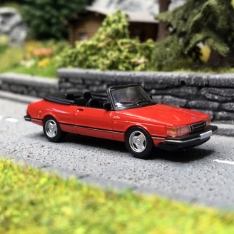 Saab 900 Cabriolet, Rouge - PCX870669 - HO 1/87