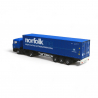 MAN F90 camion porte conteneur "Norfolkline", Bleu - MINIS LC4067 - N 1/160