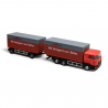 MAN F90 semi remorque à 3 essieux "Rail Cargo Austria", Rouge et gris - MINIS LC4608 - N 1/160