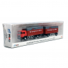 MAN F90 semi remorque à 3 essieux "Rail Cargo Austria", Rouge et gris - MINIS LC4608 - N 1/160