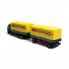 MAN F90 camion et remorque "Hungarocamion", Jaune et vert - MINIS LC4637 - N 1/160