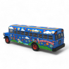 Bus, Dodge S 600 Hippie, Bleu Vif & Coloré - Brekina 61334 - HO 1/87