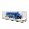 Bus, Dodge S 600 Hippie, Bleu Vif & Coloré - Brekina 61334 - HO 1/87