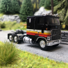 Camion, tracteur Ford CLT 9000 BF Goodrich, Noir & Coloré - Brekina 85853 - HO 1/87