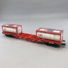 2 wagons porte-conteneurs, ÖBB/RCW  Ep VI - ROCO 6600077 - HO 1/87