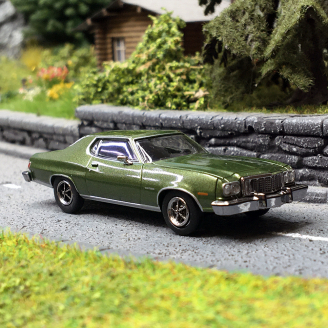 Ford Grand Torino, Vert Foncé Métallique - BREKINA 19726 - HO 1/87