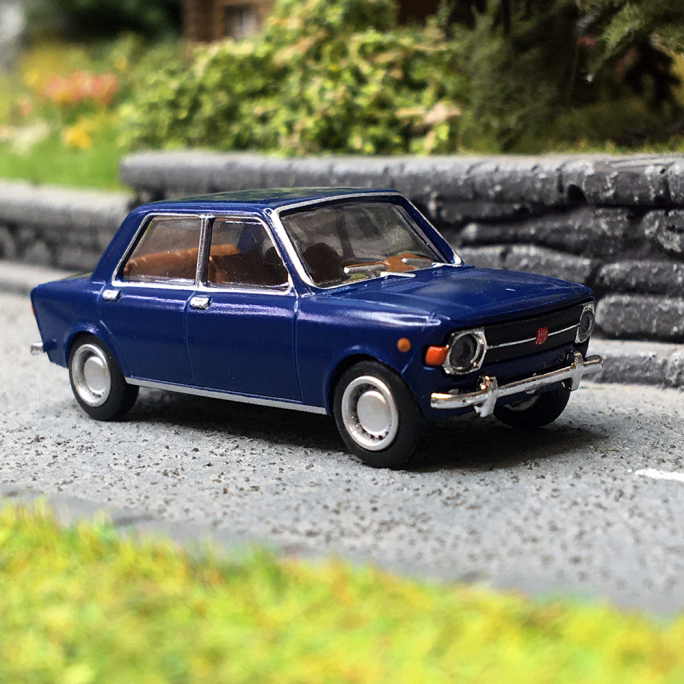 Fiat 128 Dunkelblau, Bleu - Brekina 22539 - HO 1/87