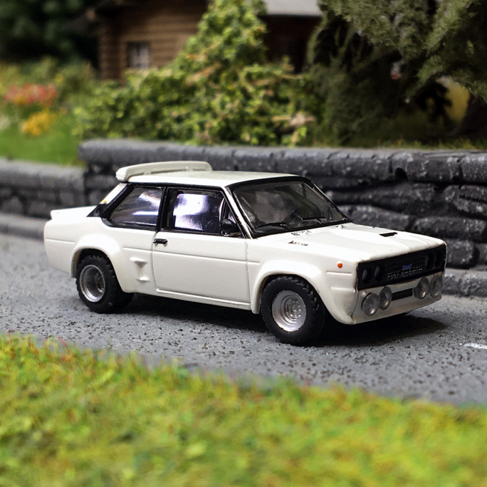 Fiat 131 Abarth, Blanc - Brekina 22650 - HO 1/87