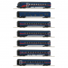 Coffret de 7 voitures Nightjet, ÖBB, Ep VI - ROCO 5500004 - HO 1/87