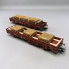 2 Wagons à ranchersKbs, SNCB, Ep IV - MARKLIN 46932 - HO 1/87