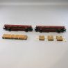 2 Wagons à ranchersKbs, SNCB, Ep IV - MARKLIN 46932 - HO 1/87