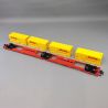 Wagon à double poche, articulé T3000e DB AG, Ep VI - ROCO 6600057 - HO 1/87